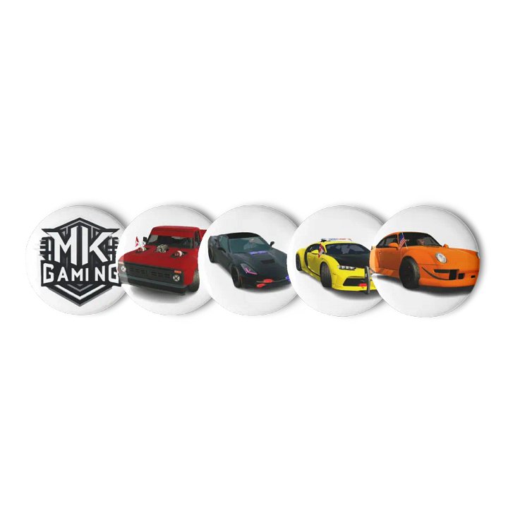 MK Gaming Logo Pin Buttons Set product image (3)