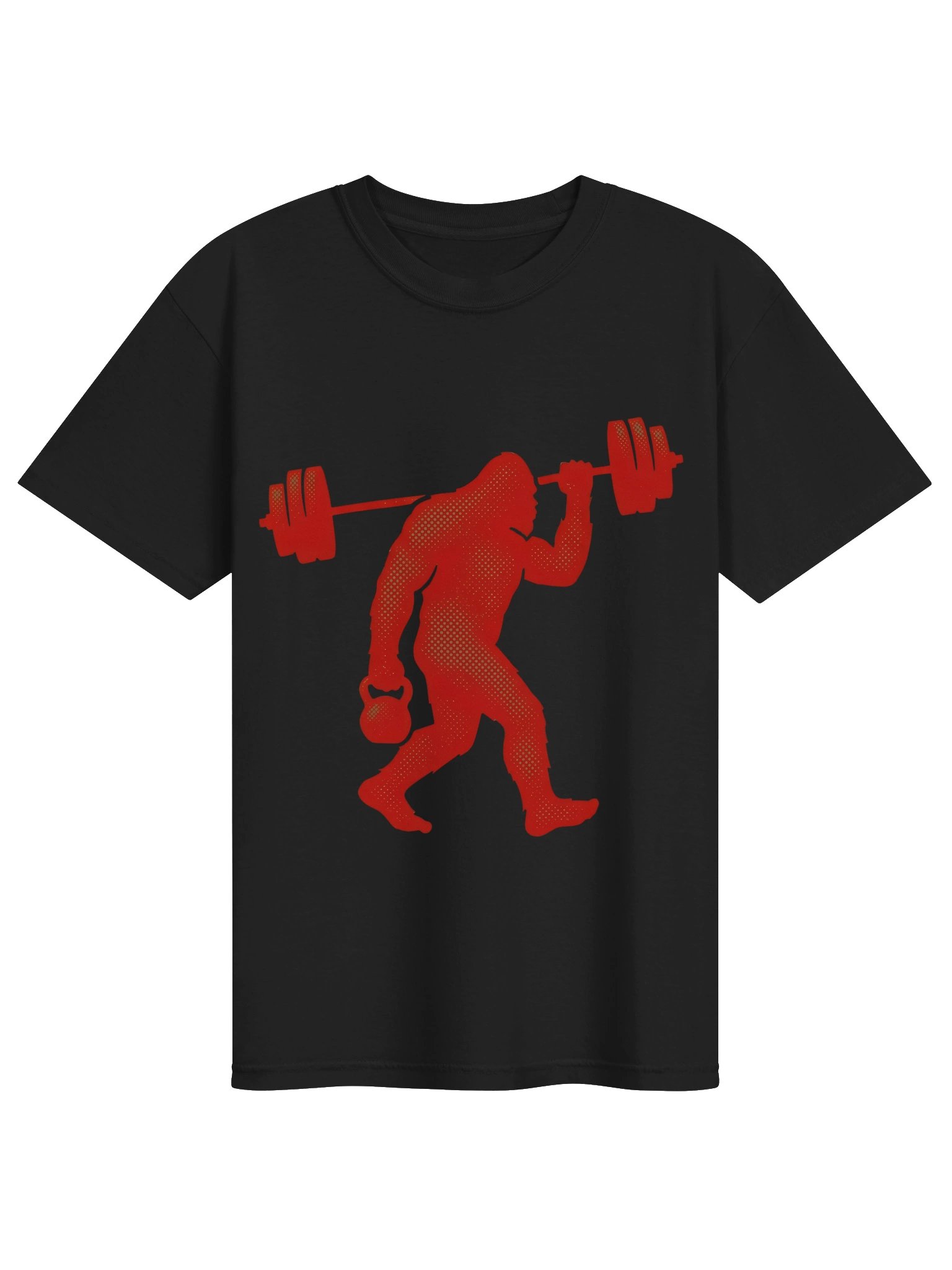 Sasquatch Strength Gym T-Shirt | Bigfoot Weightlifting Silhouette Tee product image (3)
