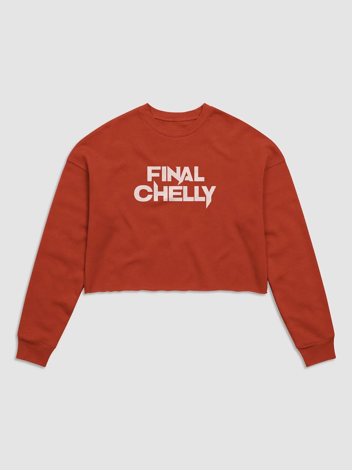 Final Chelly Logo Womens Printed Crop Top Sweatshirt product image (1)
