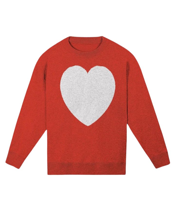 Heart Knitted Relaxed Sweater 2/2 product image (1)