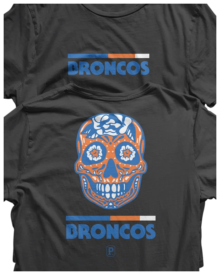 Broncos Sugar Skull Premium Tee product image (2)