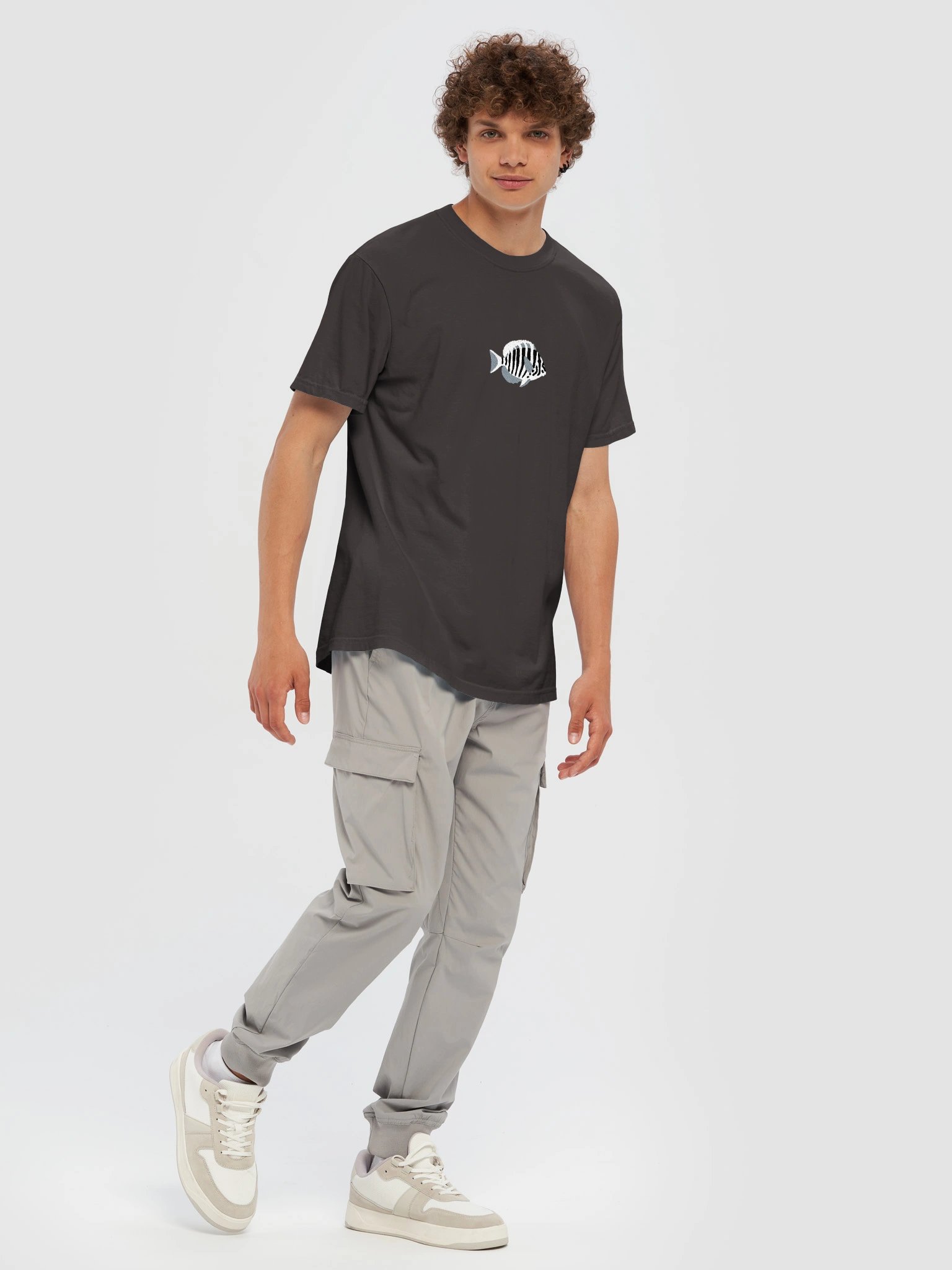 Zebra Tang Embroidered Shirt | Reef Aquarium Fish Embroidery Tee | Saltwater Marine Fish Apparel product image (10)