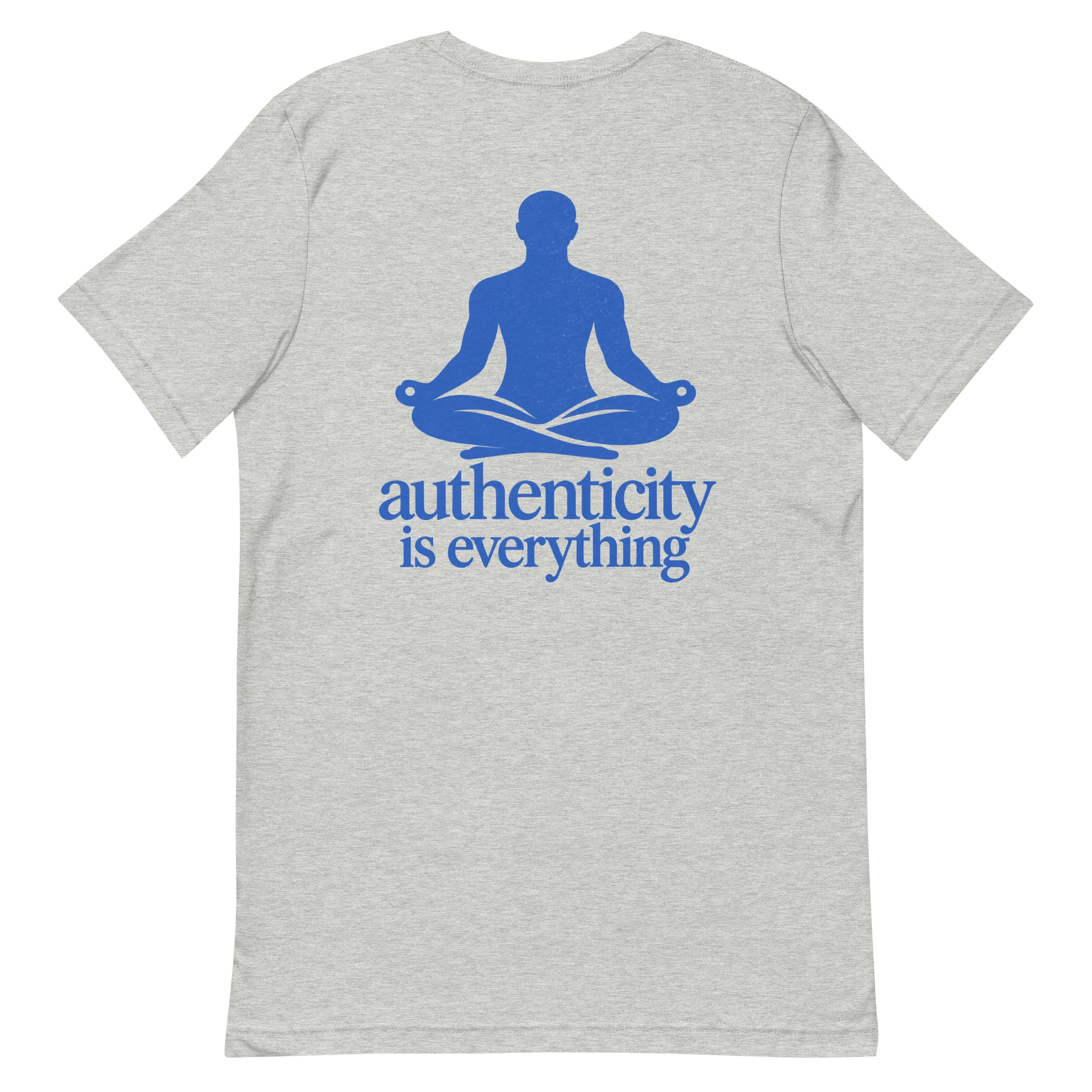 Authenticity Meditation logo tshirt product image (6)
