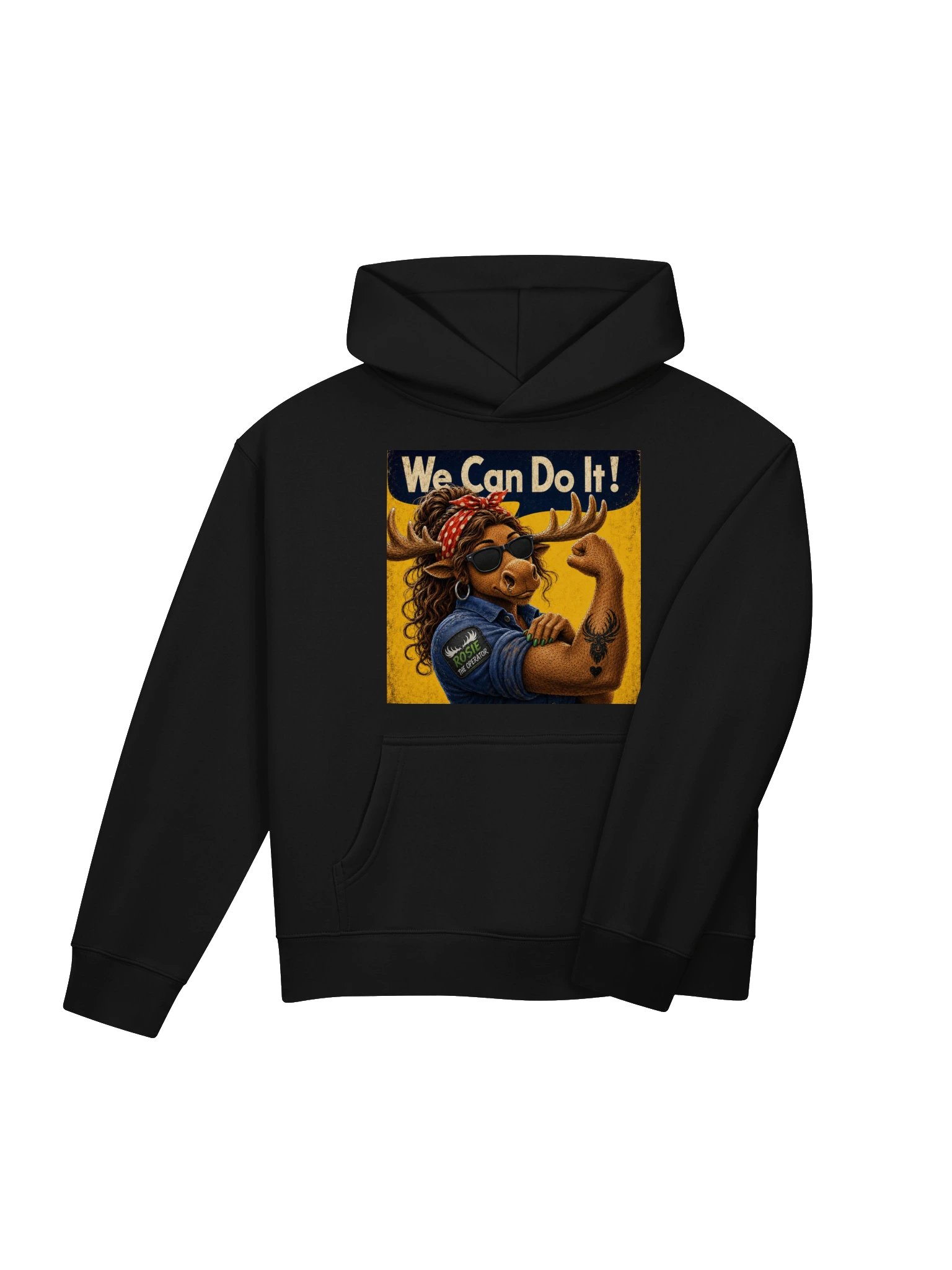 Moose Women's Relaxed Hoodie - Rosie the Operator product image (7)