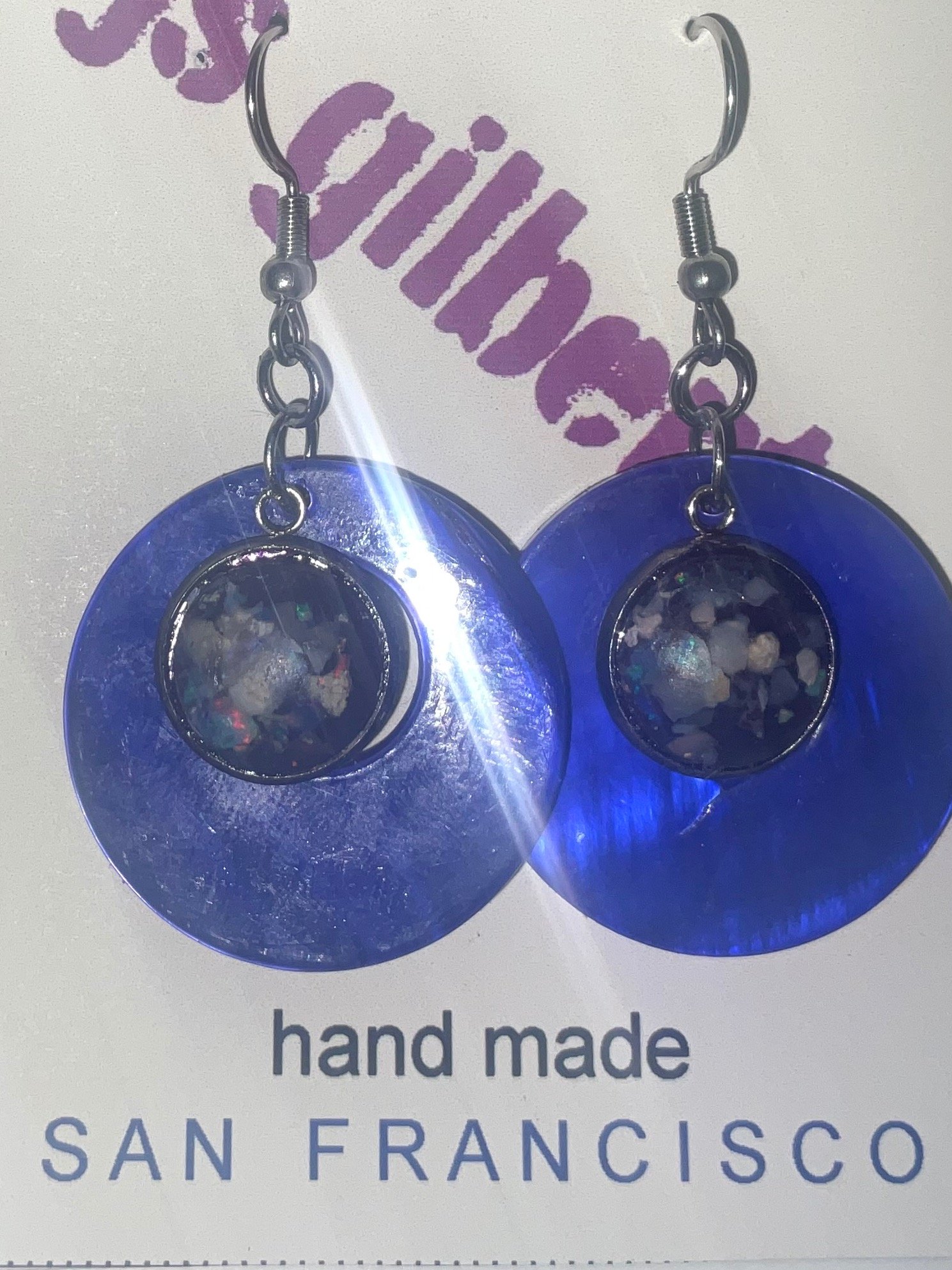 Shell Dangles with Opal product image (1)