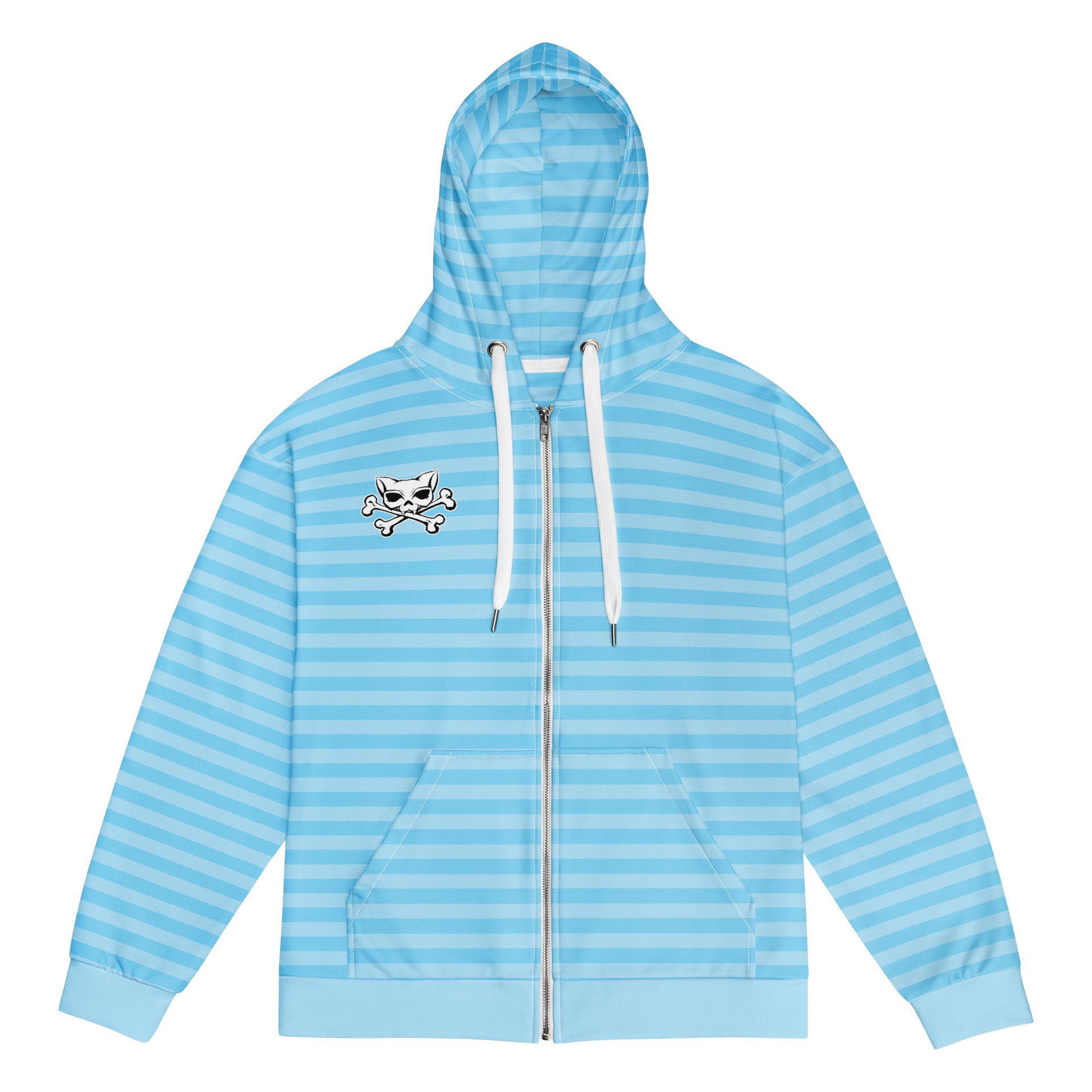 Light Blue Stripped Hoodie product image (1)