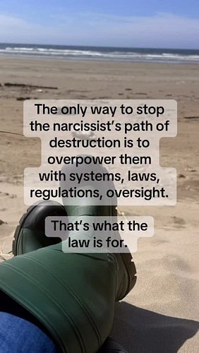 They don’t get to call the shots. And don’t ever expect an awakening of morality. It’s not there. There is no self-restraint ...
