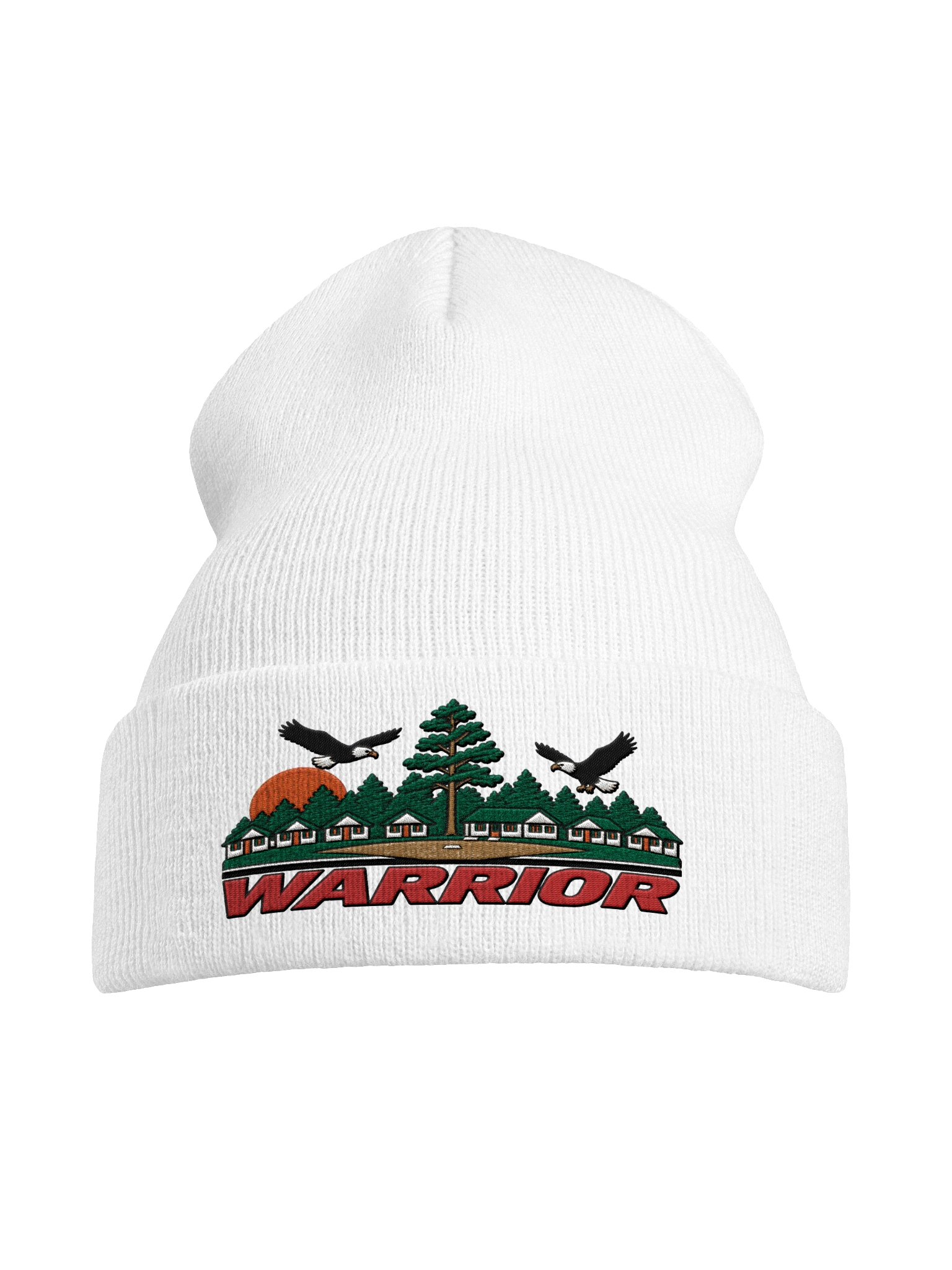 Warrior Long Beanie (White) product image (7)