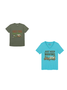 His/Hers Backing in the RV Custom Tee Bundle