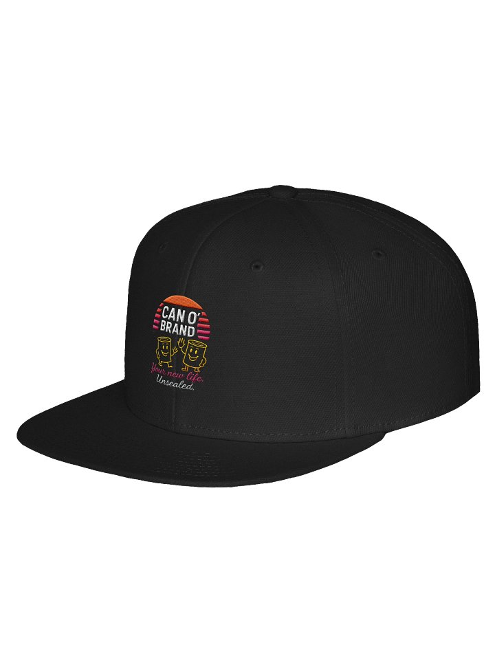 🧢 CAN O’ Brand Sunset Snapback – “Your New Life, Unsealed.” product image (2)