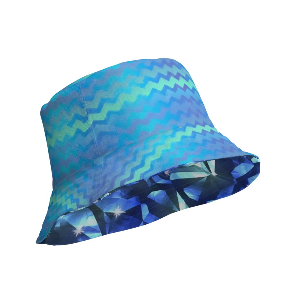 Blue Crystal Pattern Buckethat product image (12)