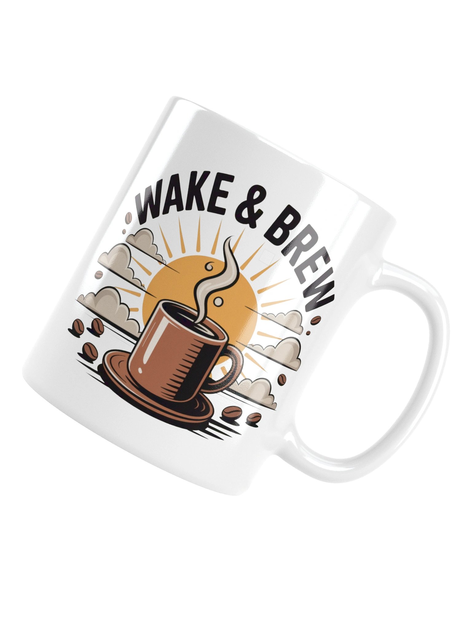 Wake & Brew Coffee Mug – Perfect for Morning Coffee Lovers product image (6)