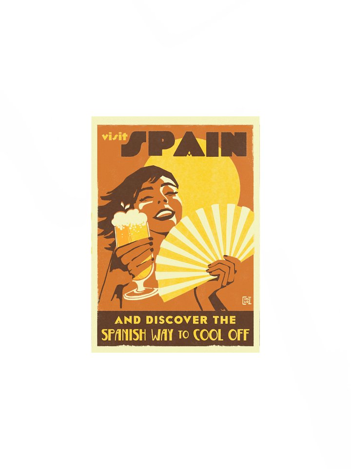 Visit Spain Retro Travel Poster product image (2)