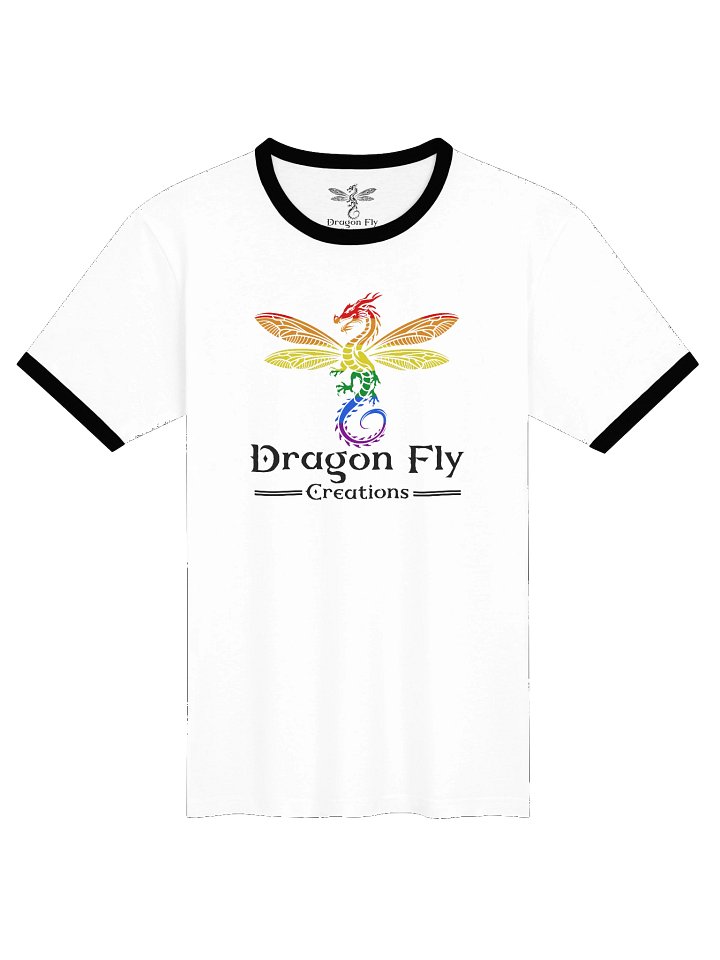 Dragon Fly Creations Pride Ringer T-Shirt product image (1)