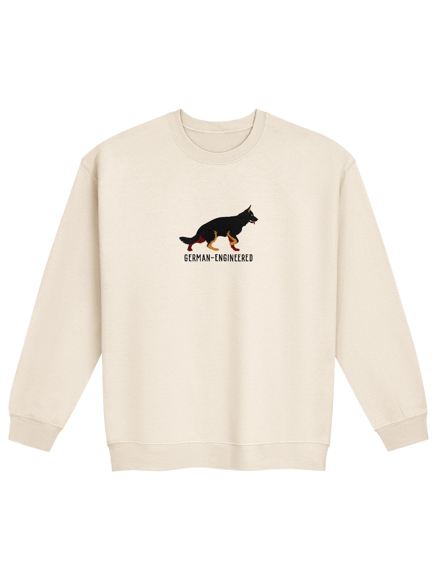German-Engineered Sweatshirt (Embroidered) of a German Shepherd(Bicolor) product image (4)