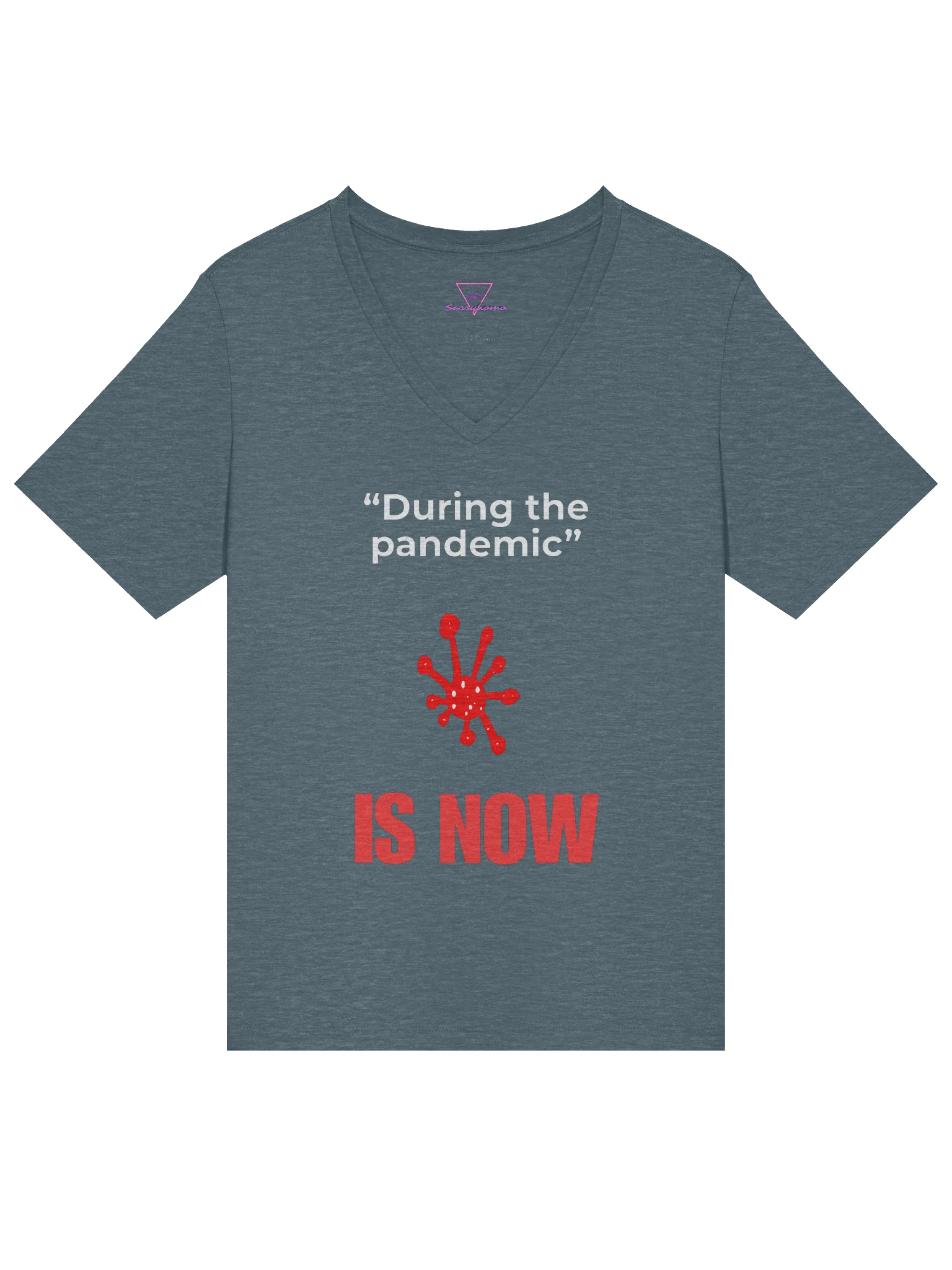 During The Pandemic Is Now v-neck tee product image (11)