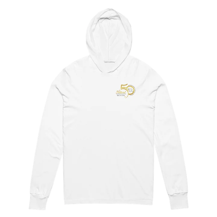 50th National Specialty Long Sleeved Hooded Tee - Small Logo product image (2)