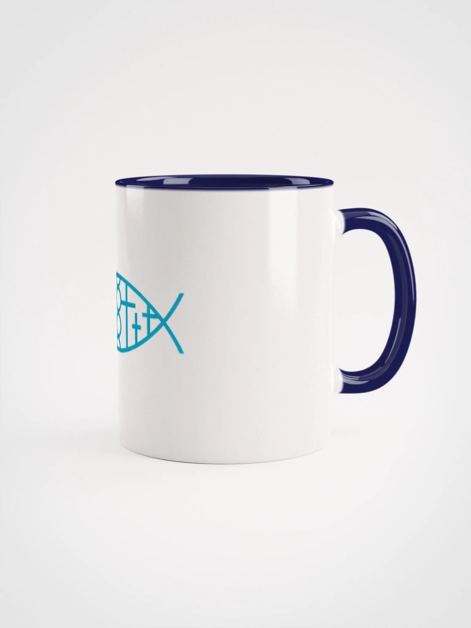 Ceramic Mug with Our Fish Logo and Color Inside product image (1)