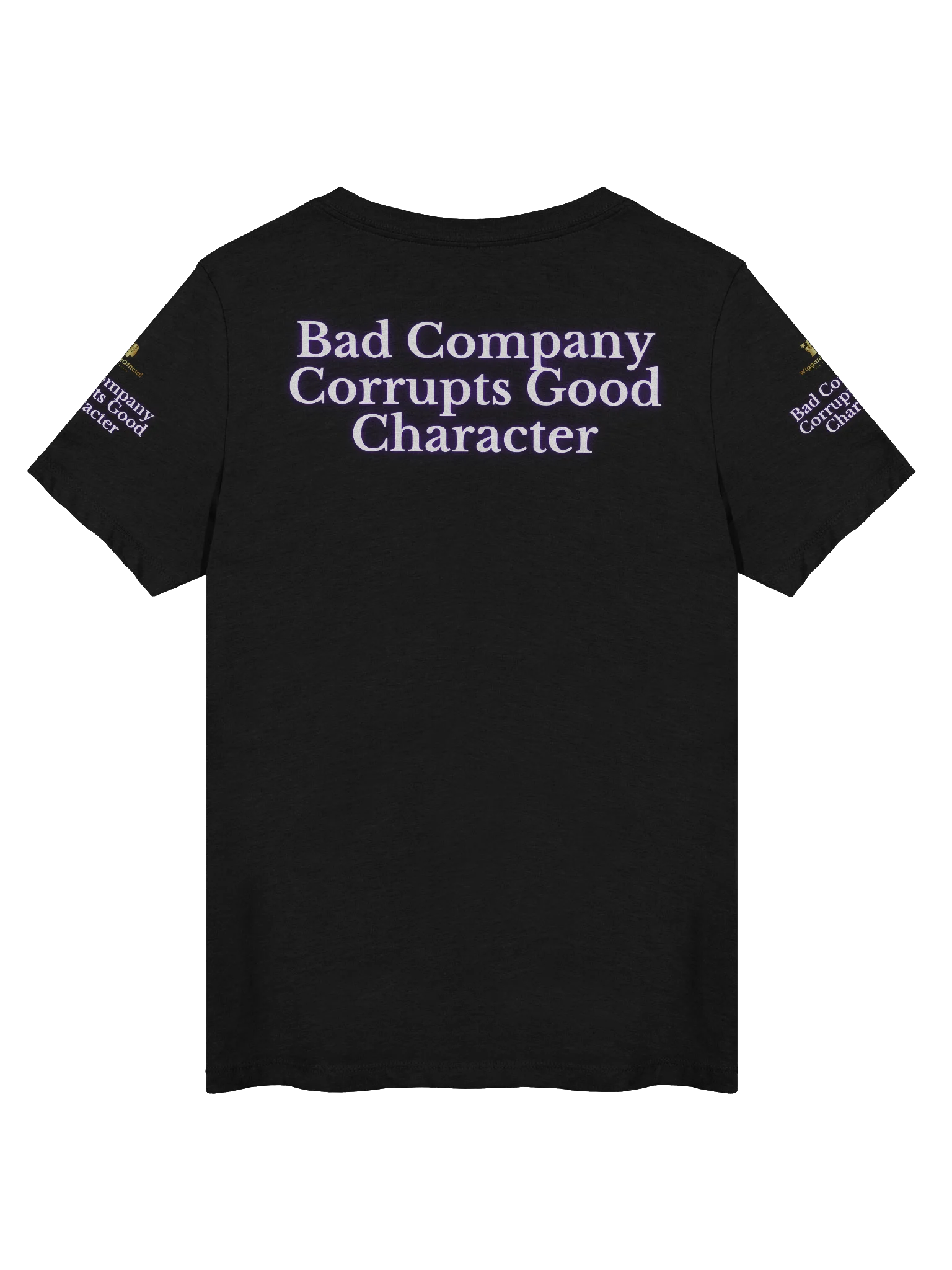WigganOfficial “Bad Company Corrupts Good Character” Women's Relaxed V-Neck T-Shirt. product image (2)