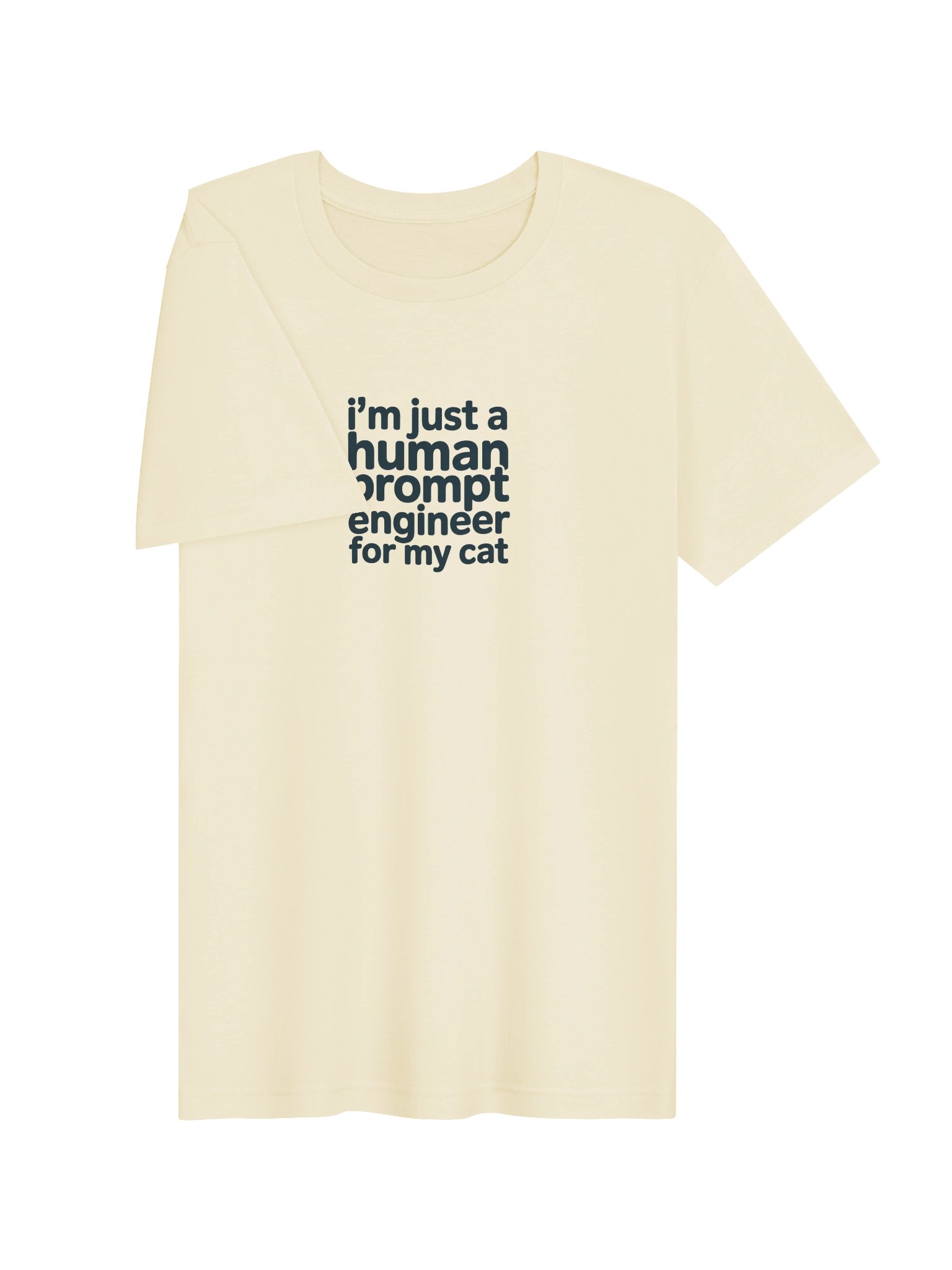 Human Prompt Engineer For My Cat Tee product image (13)