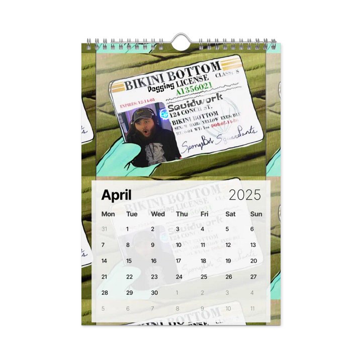 Squidwork 2025 Calendar product image (1)