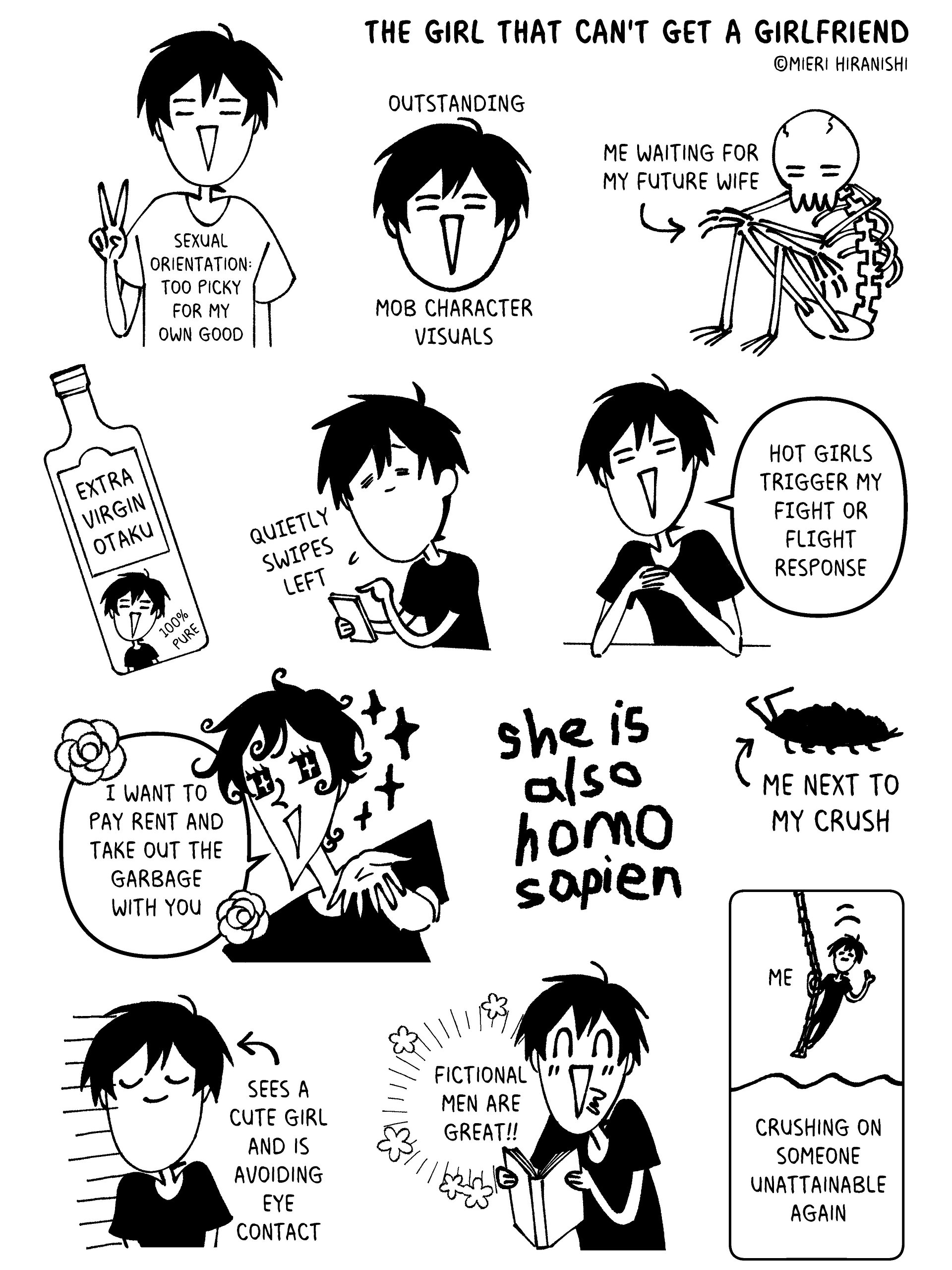 Sticker Set - The Girl That Can't Get a Girlfriend (OUT OF STOCK) product image (4)