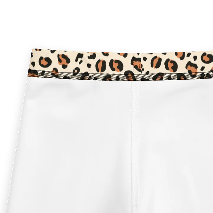 Bold Brown Leopard Skin Print Kids Leggings product image (2)