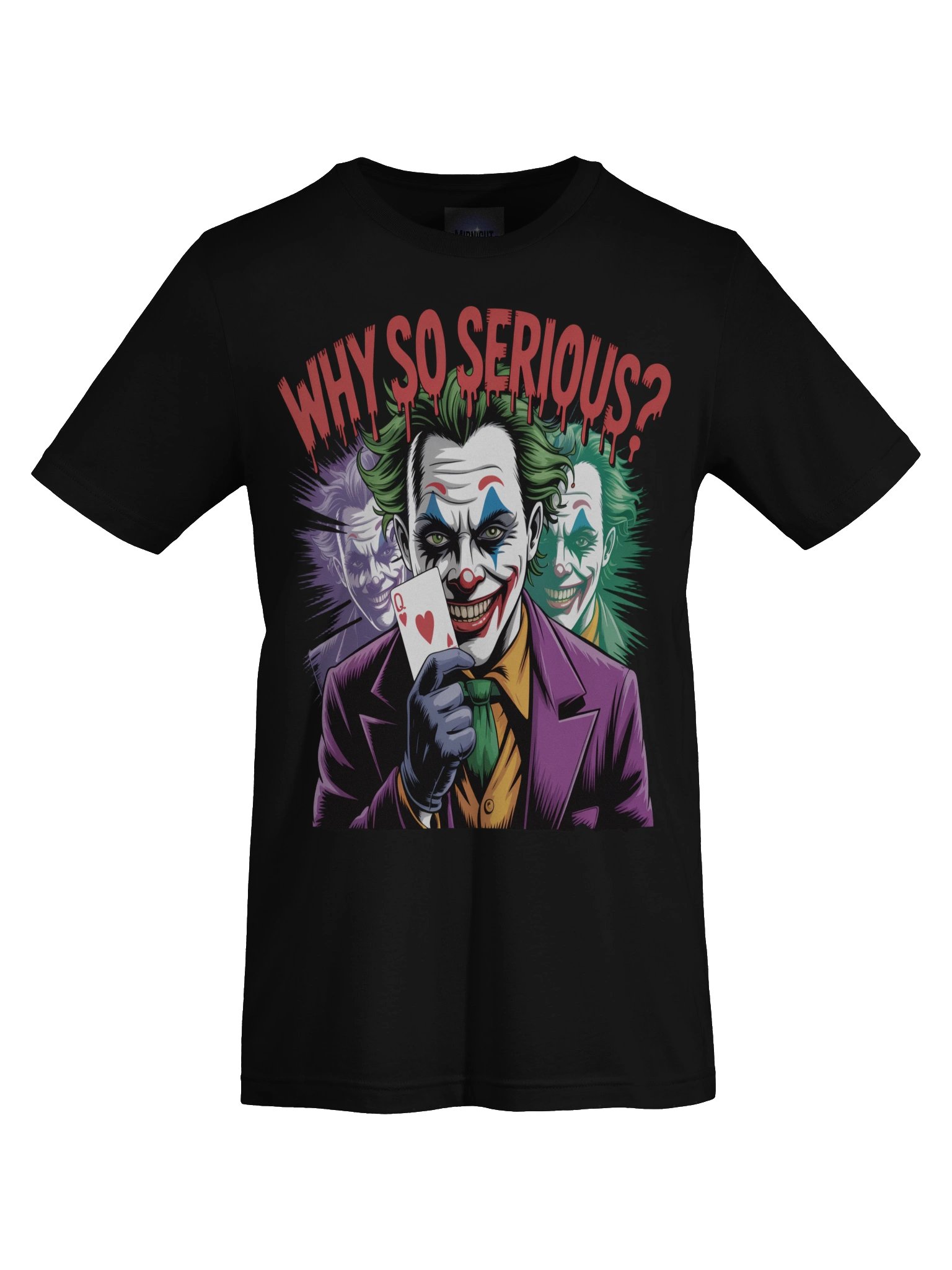 Joker 'Why So Serious?' Queen of Hearts Supersoft T-Shirt product image (1)
