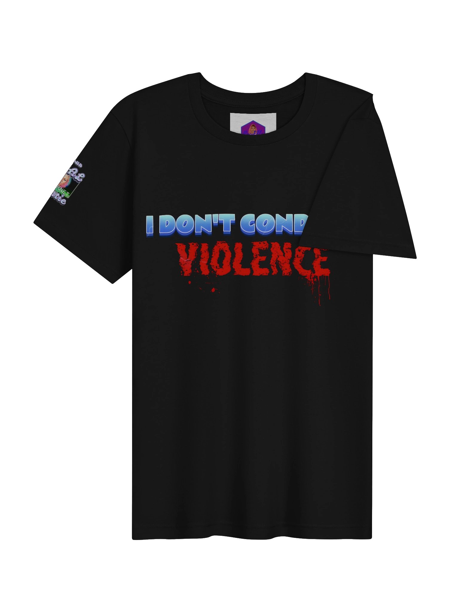 I Don’t Condone Violence Tee (Female) product image (32)