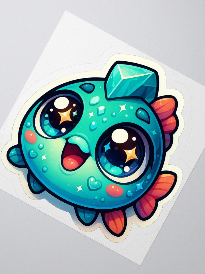 Amazonite Fish Kiss Cut Sticker product image (4)