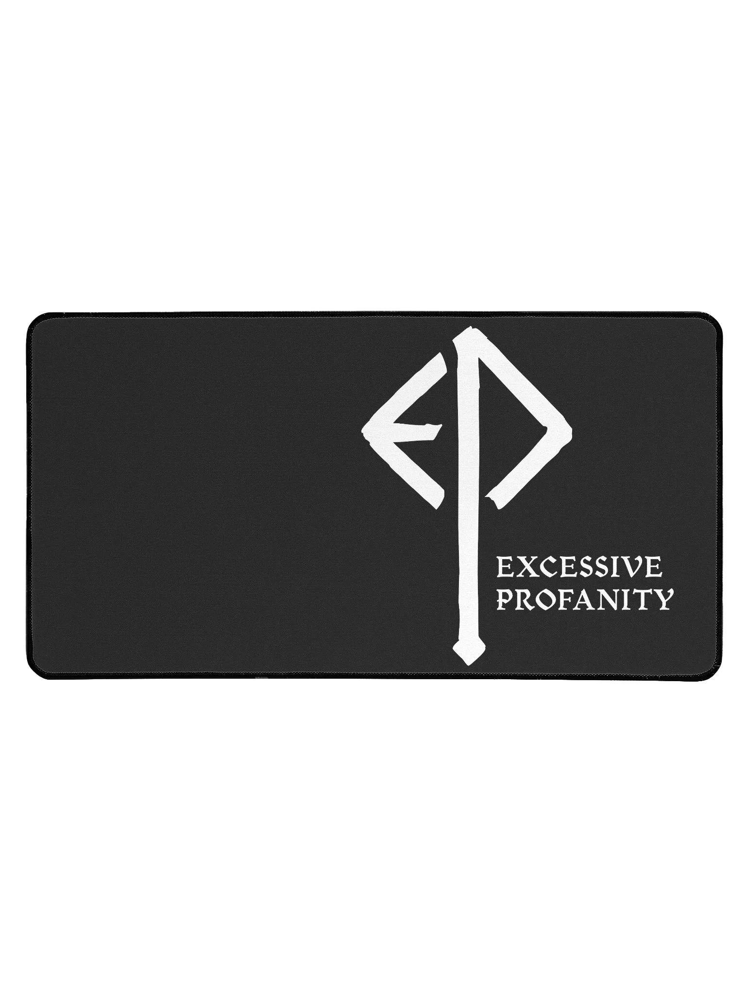 Executioner Desk Mat 'Rune' B&W product image (1)