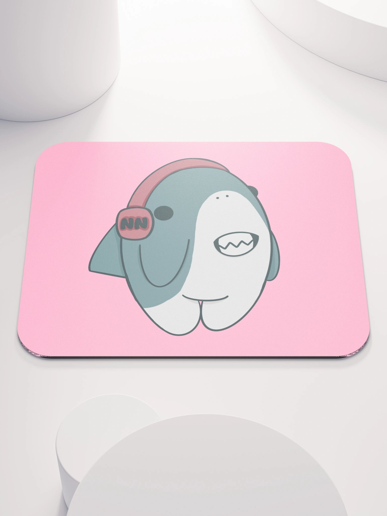 PINK SHARK MOUSE PAD product image (1)