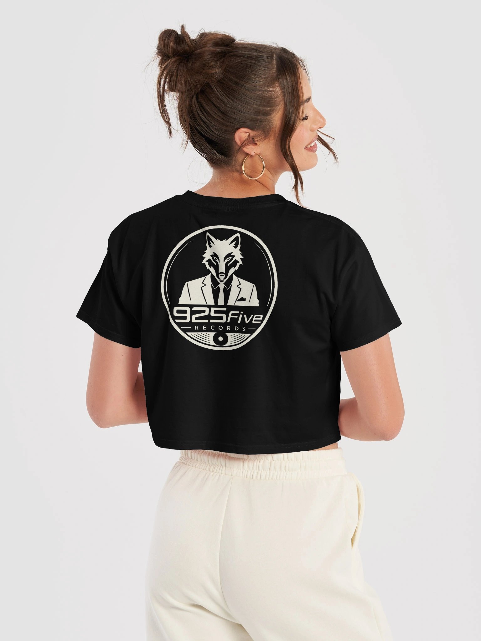 925five Women's Crop Tee – Black & White product image (6)