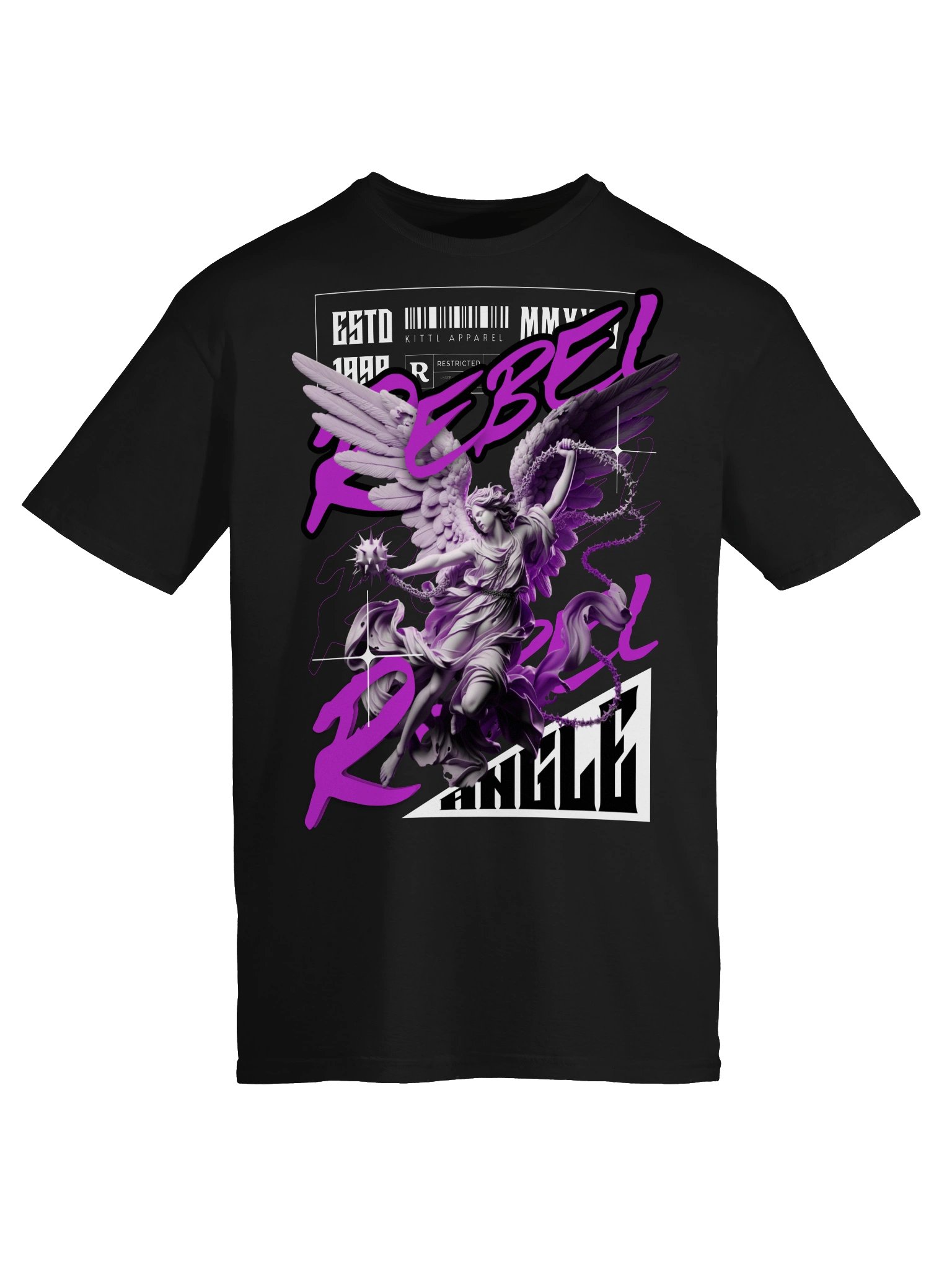 Rebel Angel Statue Graphic Unisex Softstyle T-Shirt product image (4)