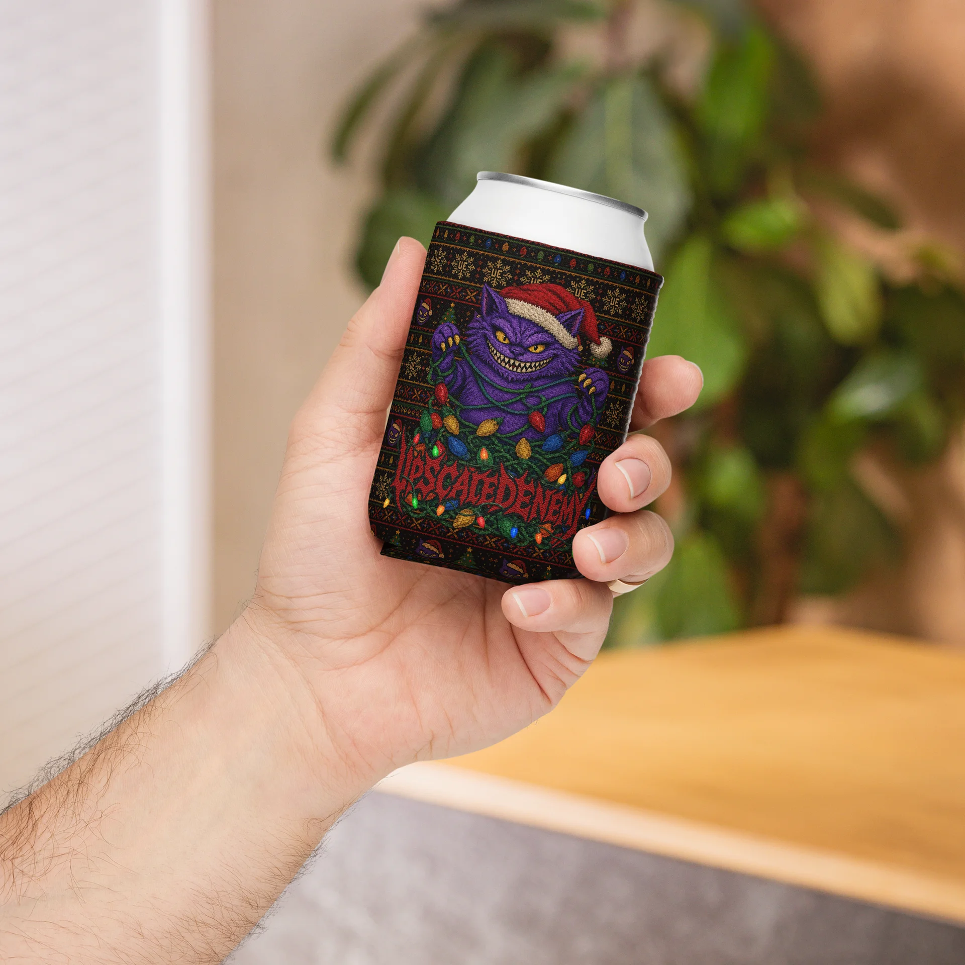 An Upscaled Christmas - Ugly Sweater Can Coozie product image (5)
