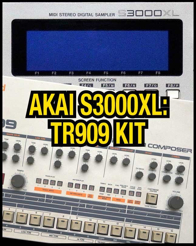 Akai S3000XL: TR909 Kit product image (1)