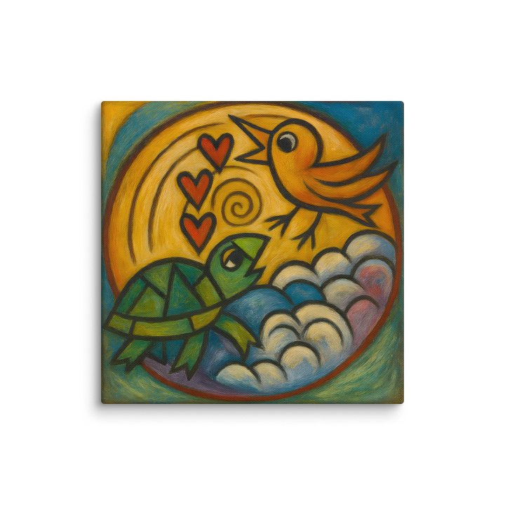 From Shell To Song - Vibrant Wildlife Harmony Canvas product image (1)