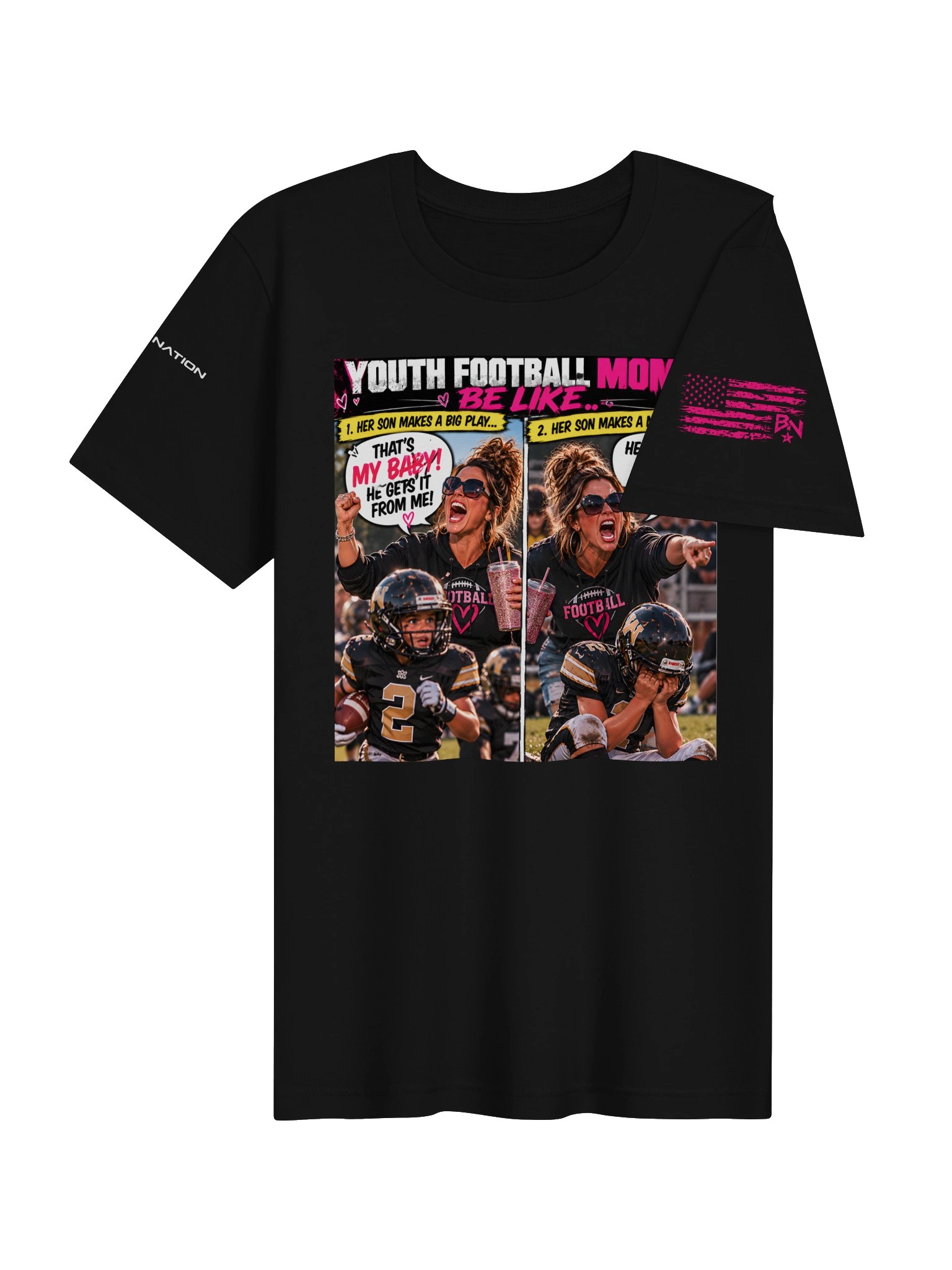 Youth Football Moms Be Like… | BEAST NATION Graphic Tee product image (4)