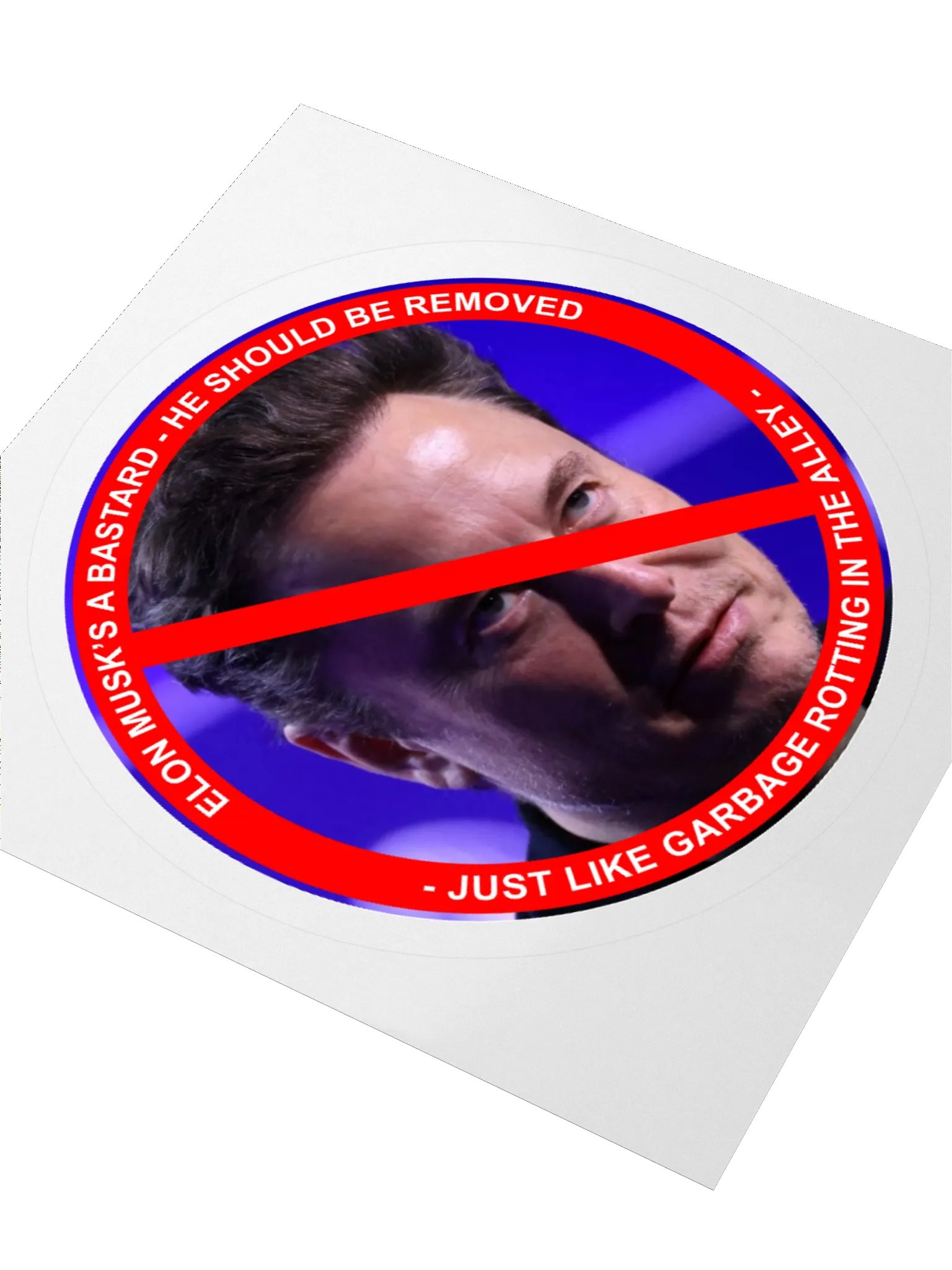 Anti Elon Tesla Bumper - He Should Be Removed! product image (9)