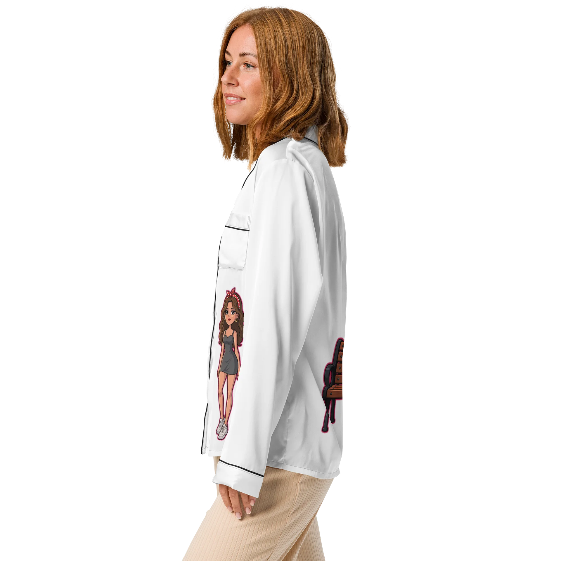 👚 Bluză de Pijama Damă cu Mâneci Lungi „Manteliza” – Amintiri Din Copilărie product image (4)