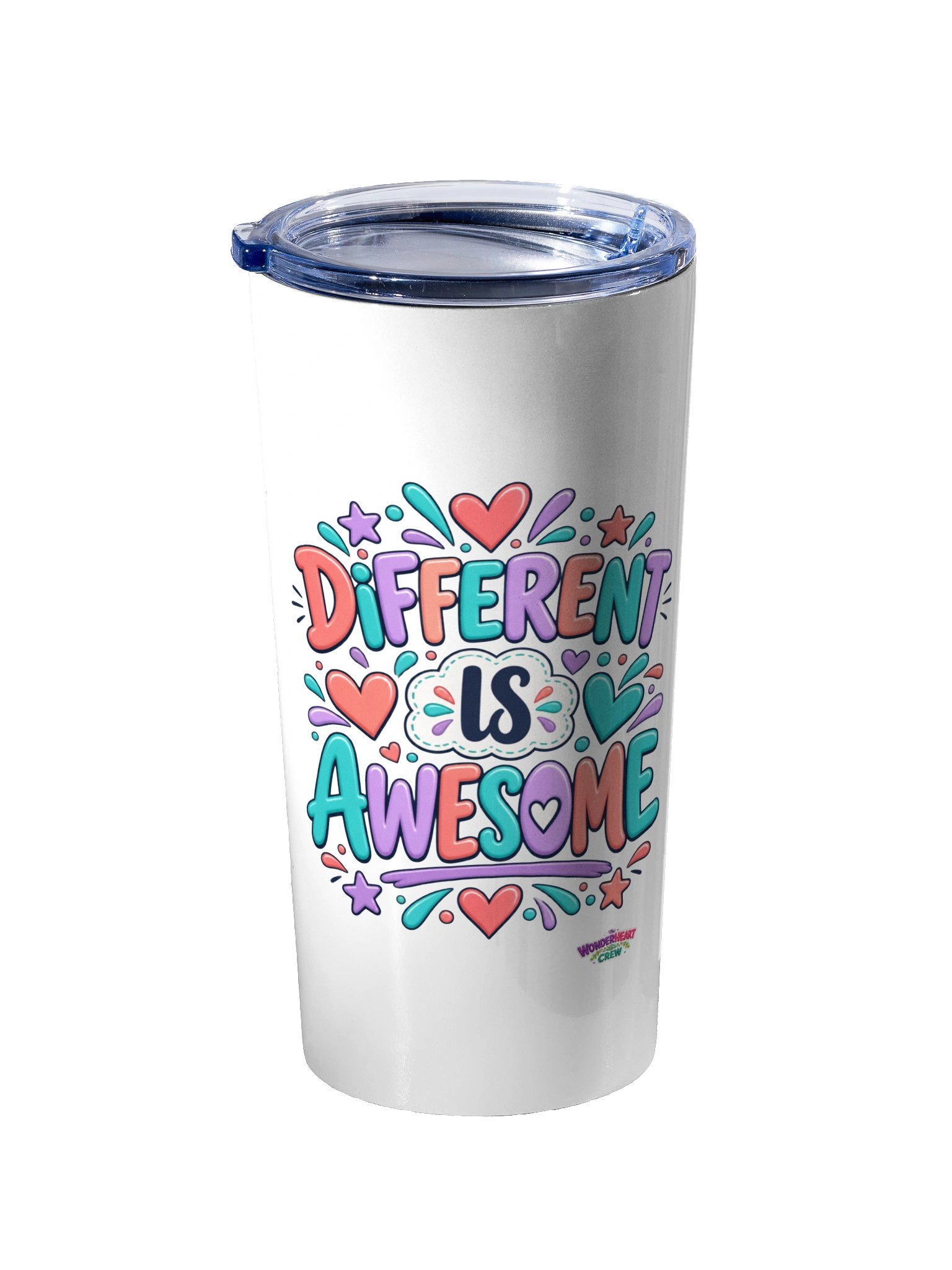 20oz Stainless Steel Inspirational Tumbler - Different Is Awesome. product image (2)
