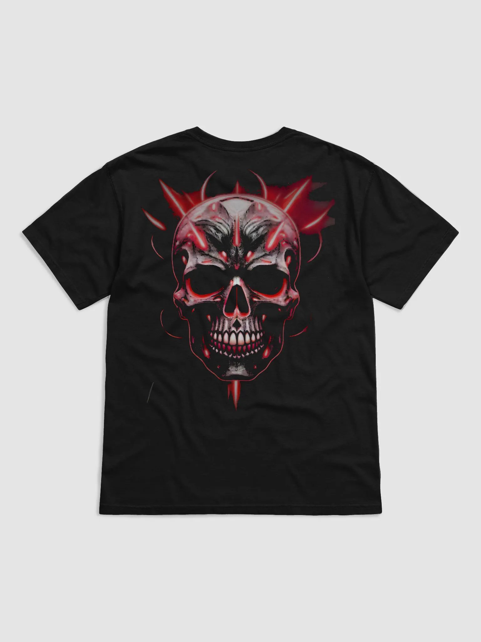 Inferno Skull Fiery Illustration T-Shirt product image (2)