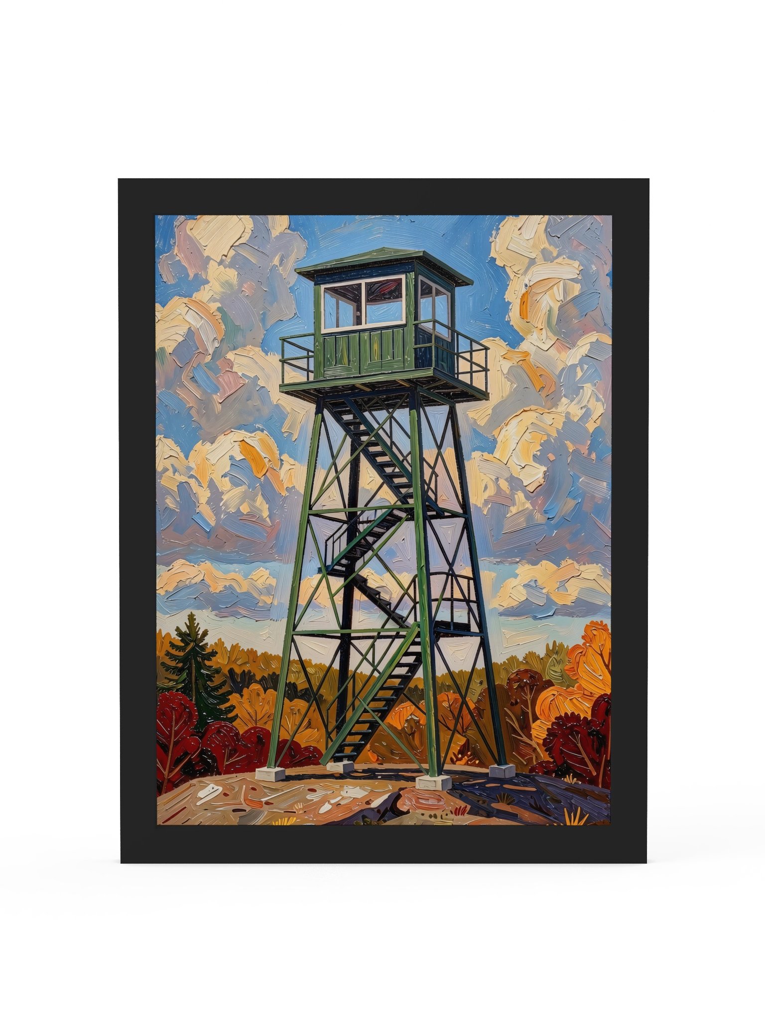 Fire Tower in Autumn Framed Print product image (4)