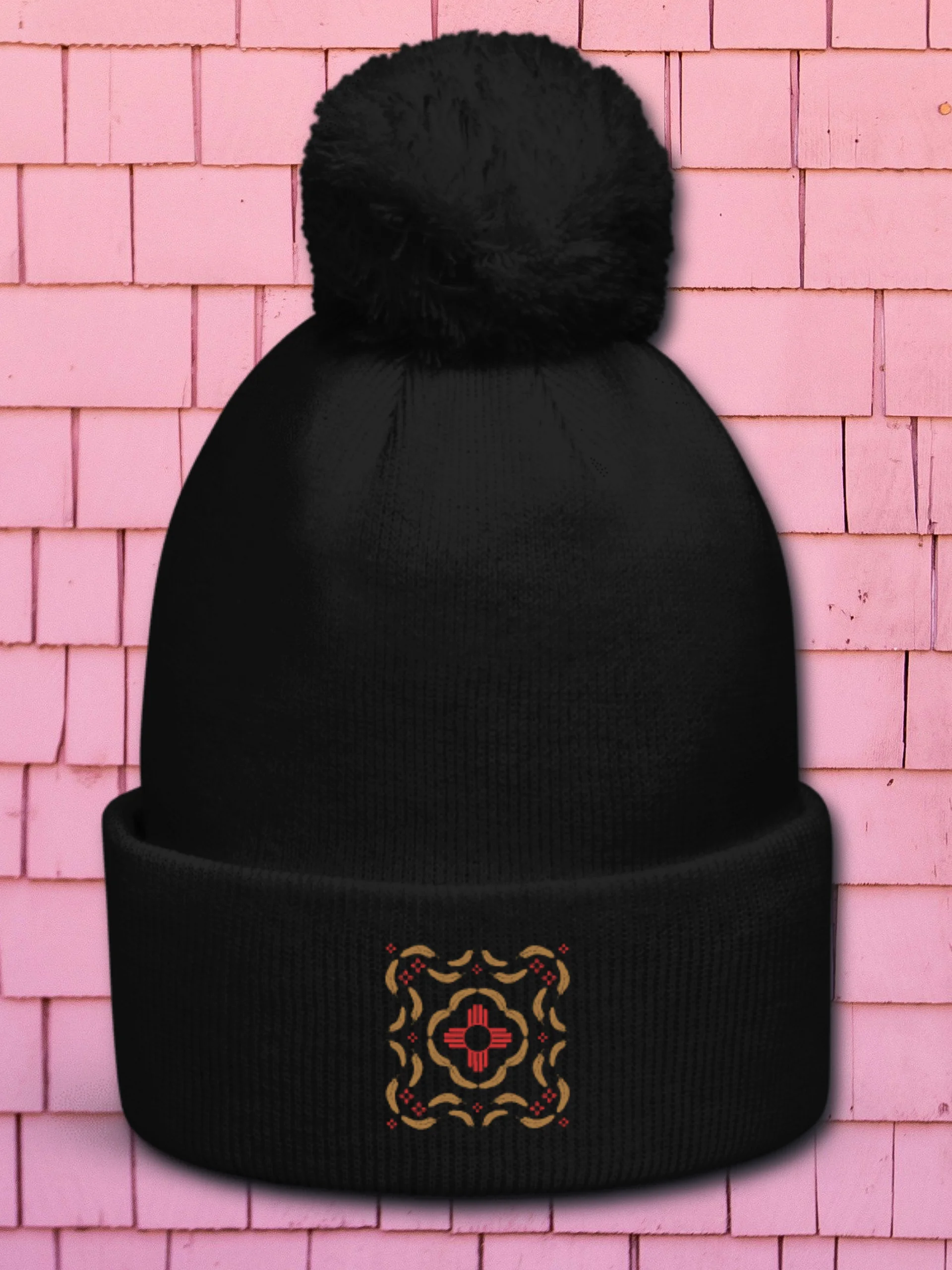 Zia sun Feather in Red and Gold Beanie product image (2)