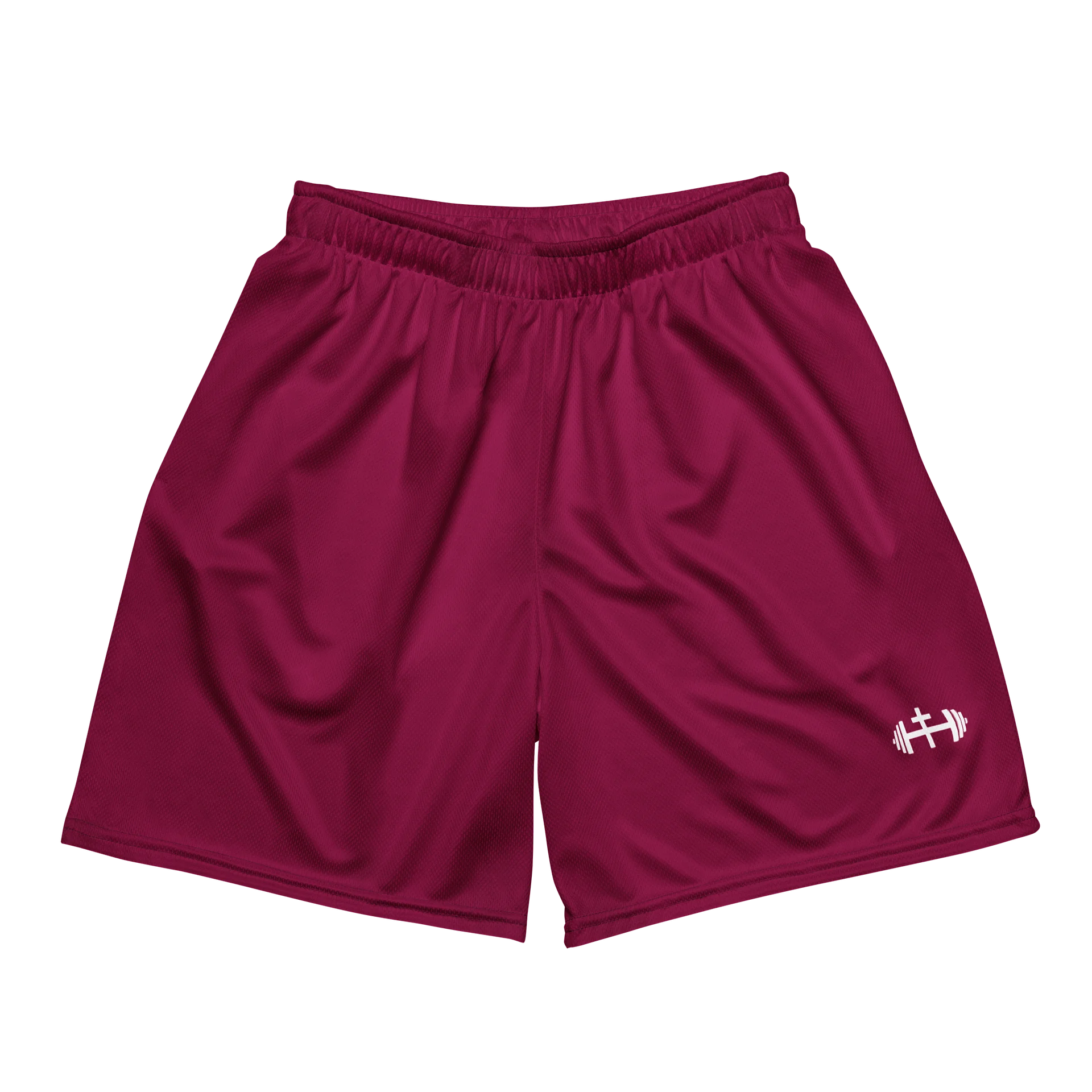 His House Mens Performance Mesh Shorts - Maroon product image (3)