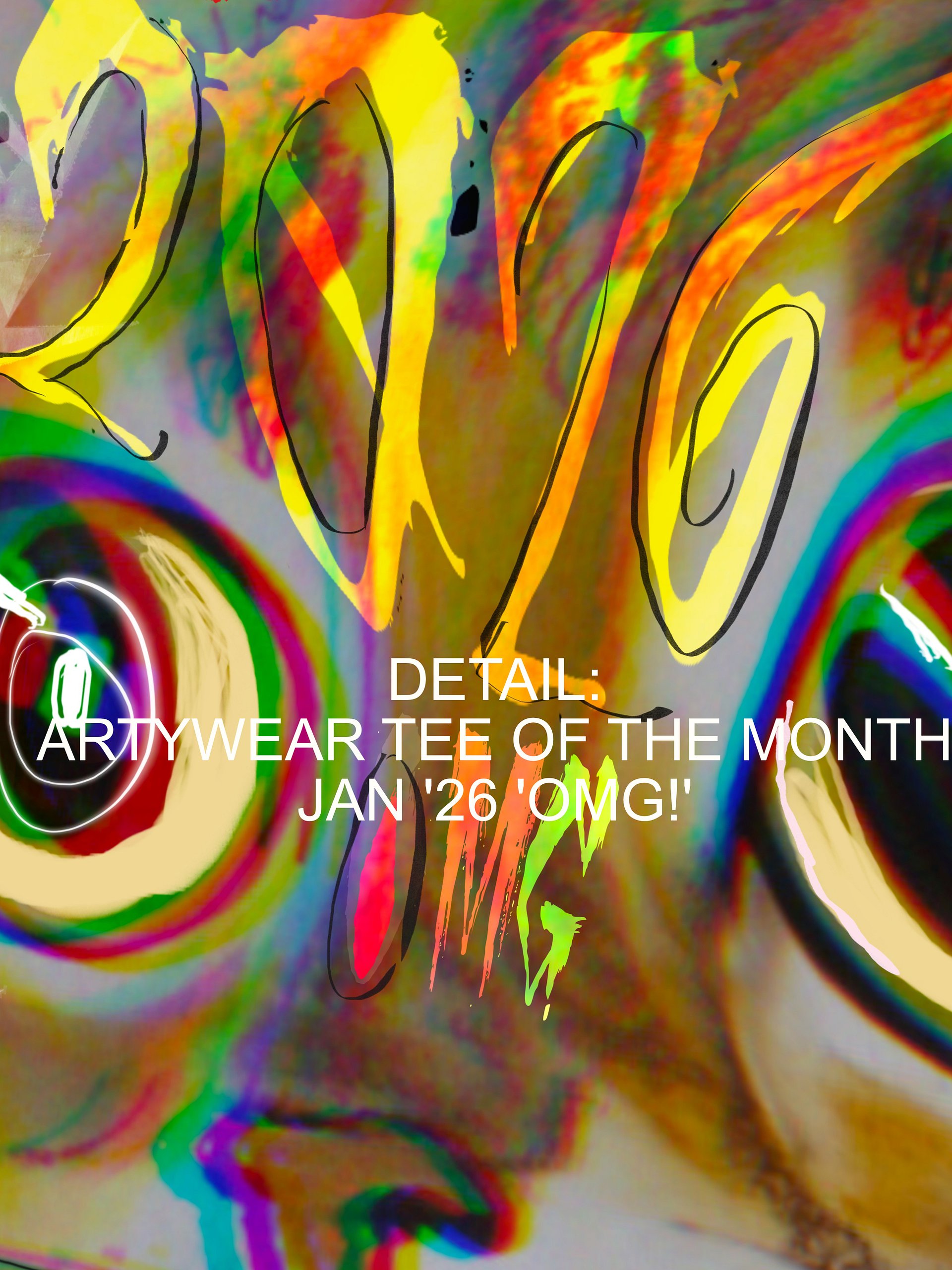 ArtyWear Tee of the Month - Jan '26 '2026 OMG' product image (19)