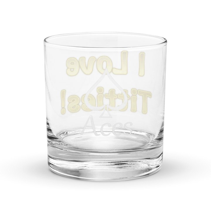 I Love Titties Rocks Glass product image (2)
