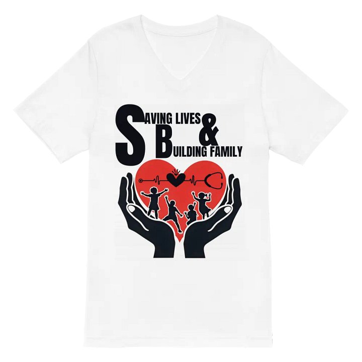 Saving Lives & Building Family V-Neck Tee product image (2)