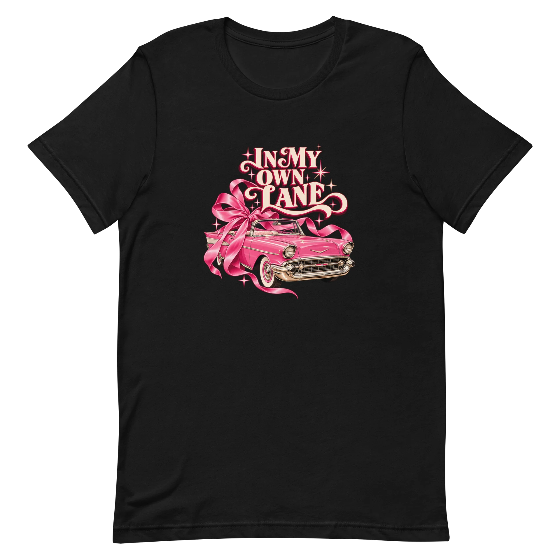 In My Own Lane Pink Ribbon Car Tee product image (2)