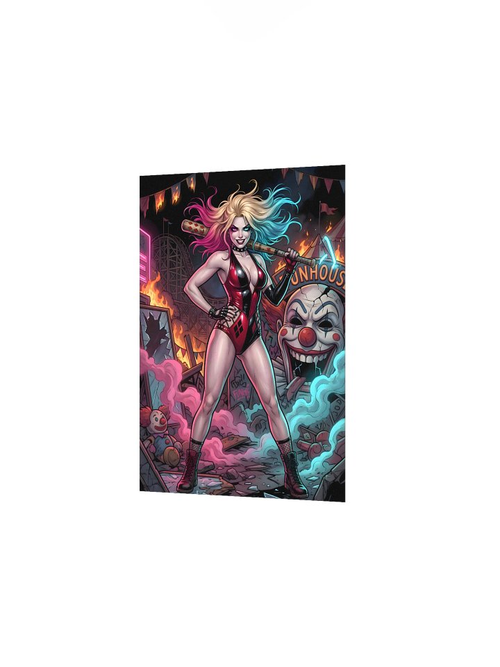 Crimson Jester — Neon Chaos Villain | Pop Art Poster product image (7)